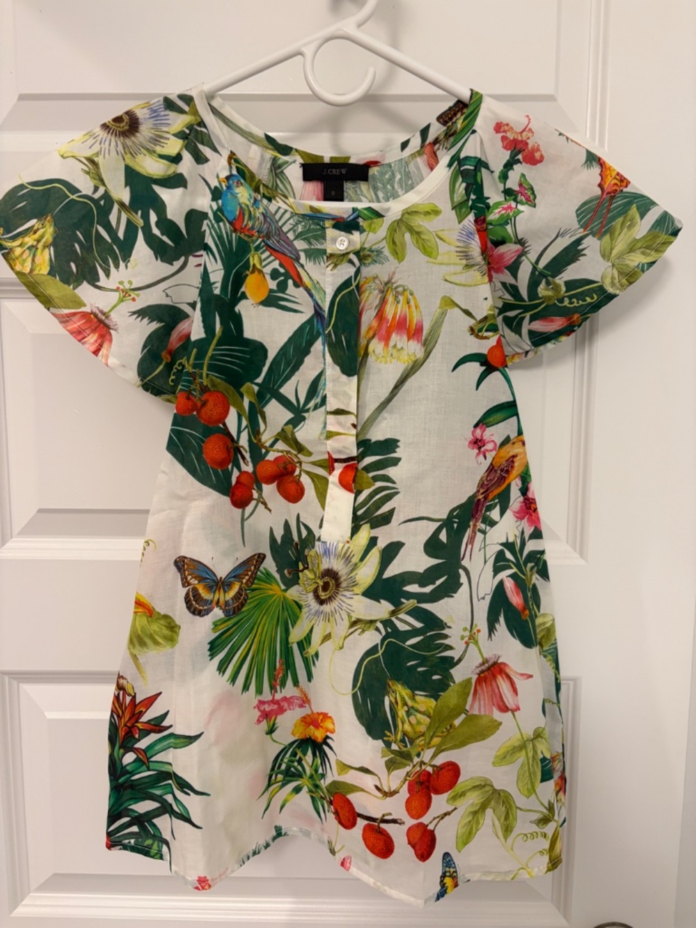 J Crew Tropical Blouse